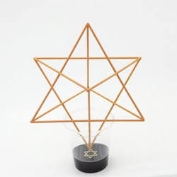 マカバ  120-12 オレンジ 波動調整装置 地場調整 瞑想 Merkaba 風水 神聖幾何学 1枚目の画像