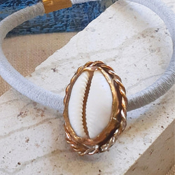 ゴム付け替え可能】Hair jewelry cowrie shell ヘアゴム laulea 通販  