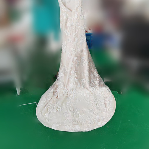 美品！ウェディングドレス キャミソール オフ 3D立体レース刺繍 2次会  