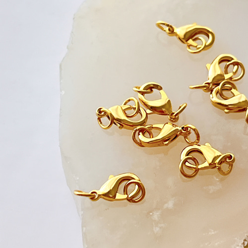 高品質 14kgf カニカン 10㎜ 10個 14kgf アクセサリーパーツ 留め具