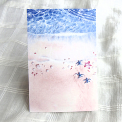 海のイラストポストカード５枚セット（暑中見舞い・残暑見舞いに・夏の季節のグリーティングカード）） 5枚目の画像