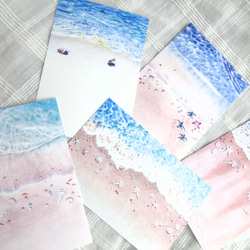 海のイラストポストカード５枚セット（暑中見舞い・残暑見舞いに・夏の季節のグリーティングカード）） 7枚目の画像