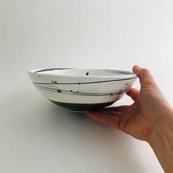 スパイラル紬bowl ３つセット　　色の組み合お好みでお選びください　麺器　盛り鉢　サラダボウル　パスタボウルにも 15枚目の画像
