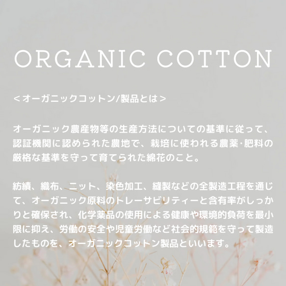 【SALE 10％OFF】ORGANIC COTTON グローブ  / 抗菌・防臭【WOMEN】 10枚目の画像