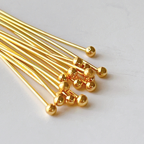高品質 14kgf 丸ピン 10本 14KGF アクセサリーパーツ 素材 金具