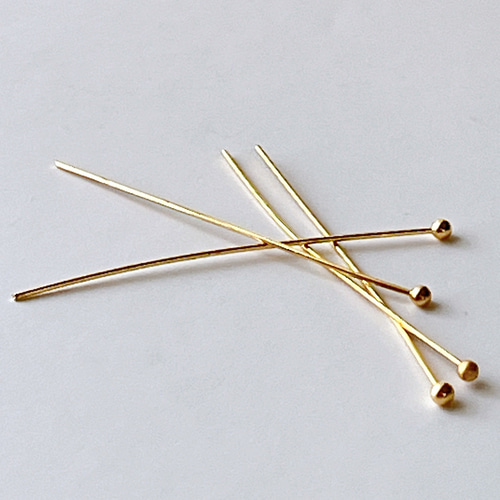 高品質 14kgf 丸ピン 10本 14KGF アクセサリーパーツ 素材 金具