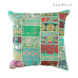 送料無料♡椅子生地の洋風座布団カバー(リーフカーキ)【1枚