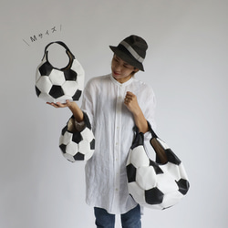 ＊ラスト２　母の日ＳＡＬＥ　Mサイズ　上質シュリンクPUレザー　サッカー ボール　手持ち肩掛け　ハンド バッグZ26M 13枚目の画像