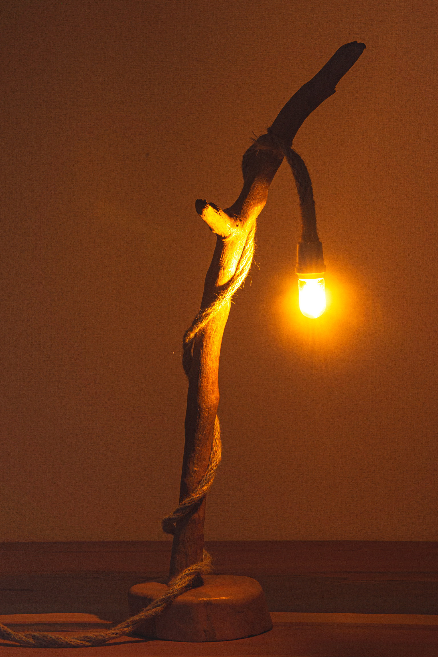 流木ランプ 100サイズ【No.0011】 スタンドライト・テーブルランプ