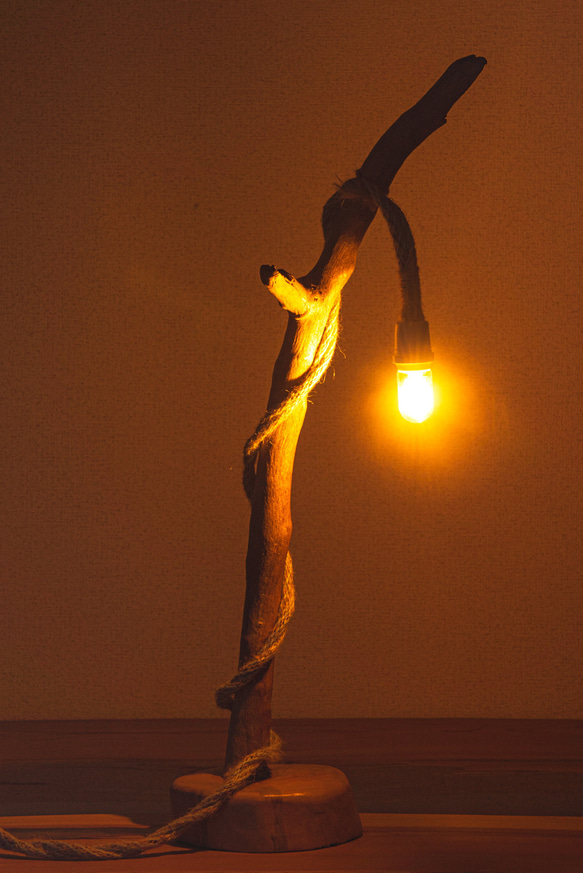 流木ランプ 100サイズ【No.0011】 スタンドライト・テーブルランプ