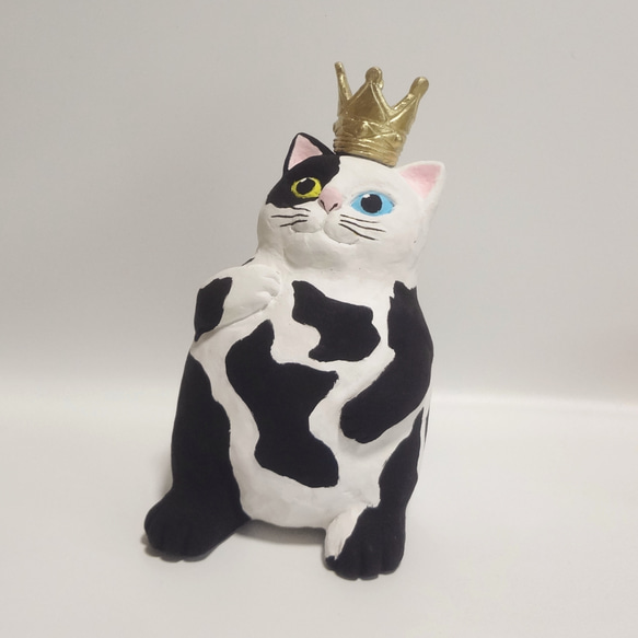 石粉粘土 彫刻『 偉そうな猫  』 芸術  彫刻　動物　猫　アート 12枚目の画像