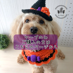 Kai Kai 33　犬服　ハロウィンドレス➕魔女帽子２着　ハンドメイド ハロウィン】市販の犬用魔女帽子を可愛く使いやすくアレンジ