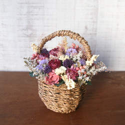 Dry flower basket (S) Red 6枚目の画像