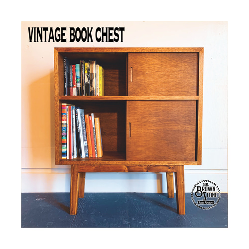 VINTAGE OPEN LOW CHEST 大容量収納 引き出し付き サイズ変更