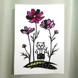 切り絵】原画 A5サイズ Cosmos 切り絵 hkr 通販 14286474