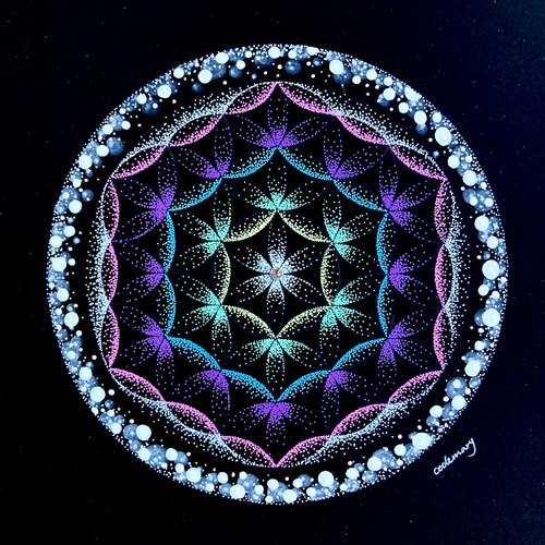 フラワーオブライフ』 絵画 codemary 通販 14286596｜Creema(クリーマ) 