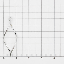 SV925 マーキスチャーム ツイスト（小） スターリングシルバー 1ヶ 0020192SVP  北欧産業㈱ 3枚目の画像