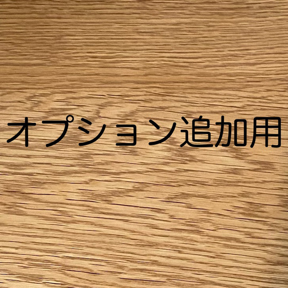 オプション追加用です 1枚目の画像