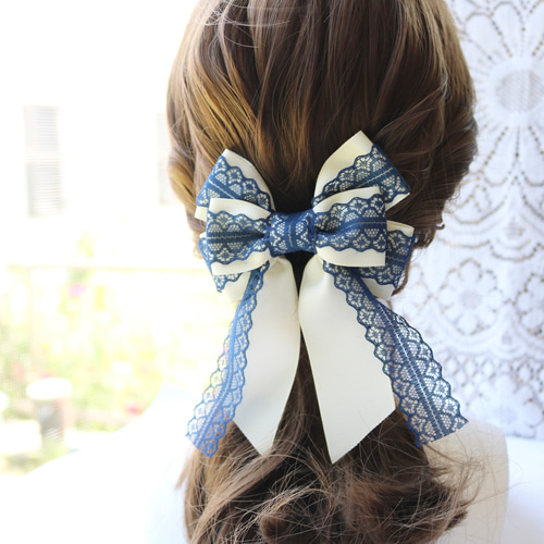 色変更可 グレースリボン トリプルリボン×タレ アンティーク