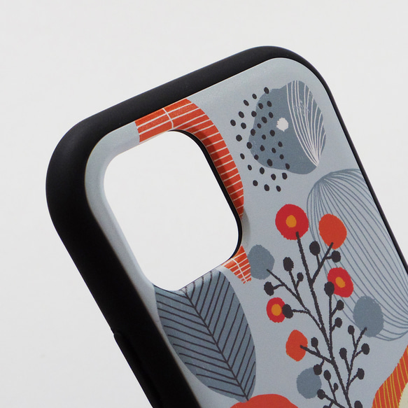 iPhone グリップケース 北欧 スマホケース 花 花畑 花柄 【優しい花】 6枚目の画像