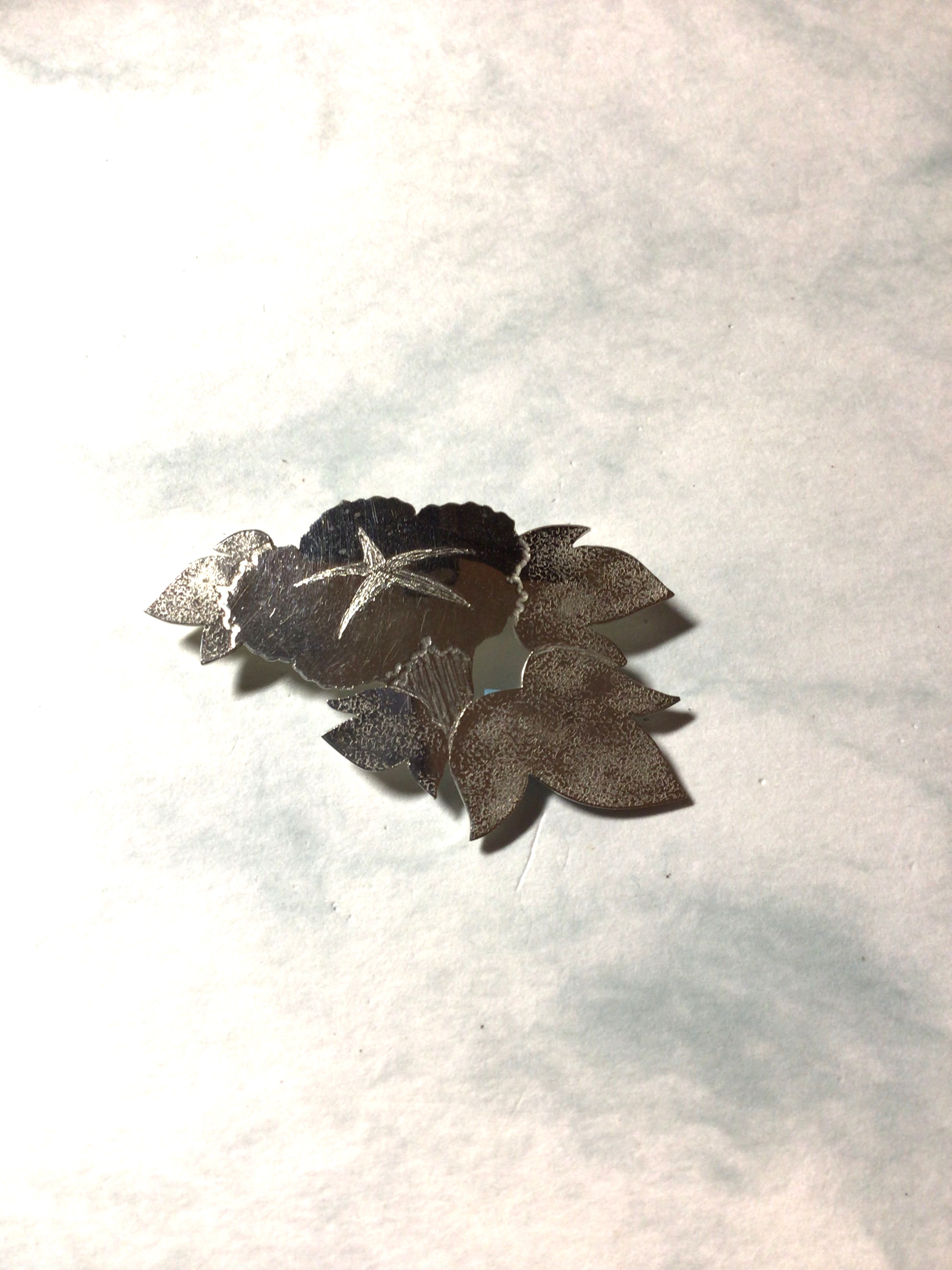 ブローチ　朝顔