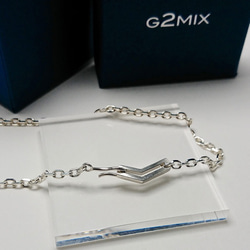 【G2MIX】Silver925 フックで留めるハートのネックレス 5枚目の画像
