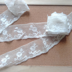 4㎝×70㎝、110㎝】フランスアンティーク・ヴァランシエンヌレース