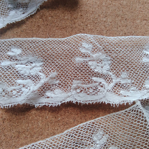 4㎝×70㎝、110㎝】フランスアンティーク・ヴァランシエンヌレース