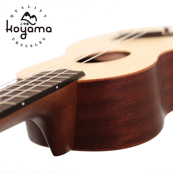 【Koyama】KYM-S11SS 21吋烏克麗麗 雲杉 Solid Spruce Soprano Ukulele 第2張的照片