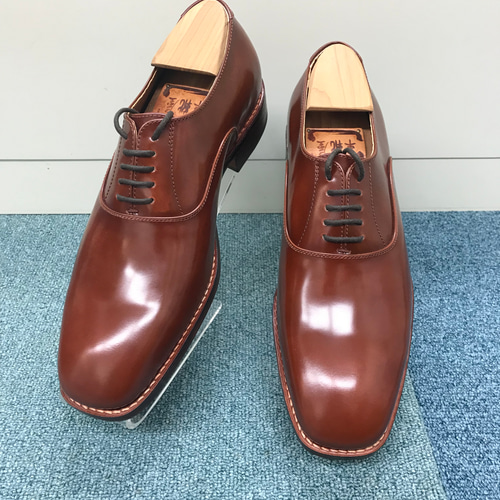 受注生産】 内羽根プレーントゥ 24.0cm〜28.5cm ビジネスシーンから