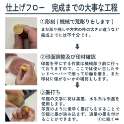 お子様の銀行印で迷ったらこれ!【柘-つげ-印鑑13.5mm 高級ケース付】創業100年のお店が作る安心はんこ 11枚目の画像