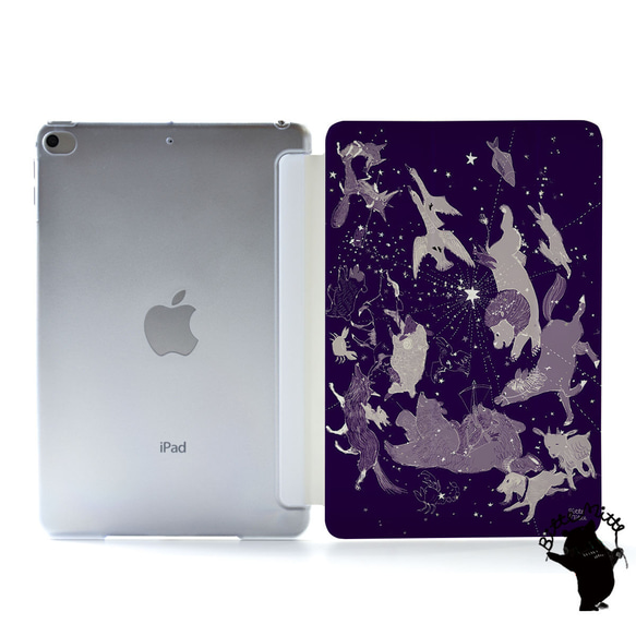 星座のiPad ケース iPadケース アイパッド カバー iPad Air 5/4/3/2/1＊夏 七夕＊星 名入れ 1枚目の画像