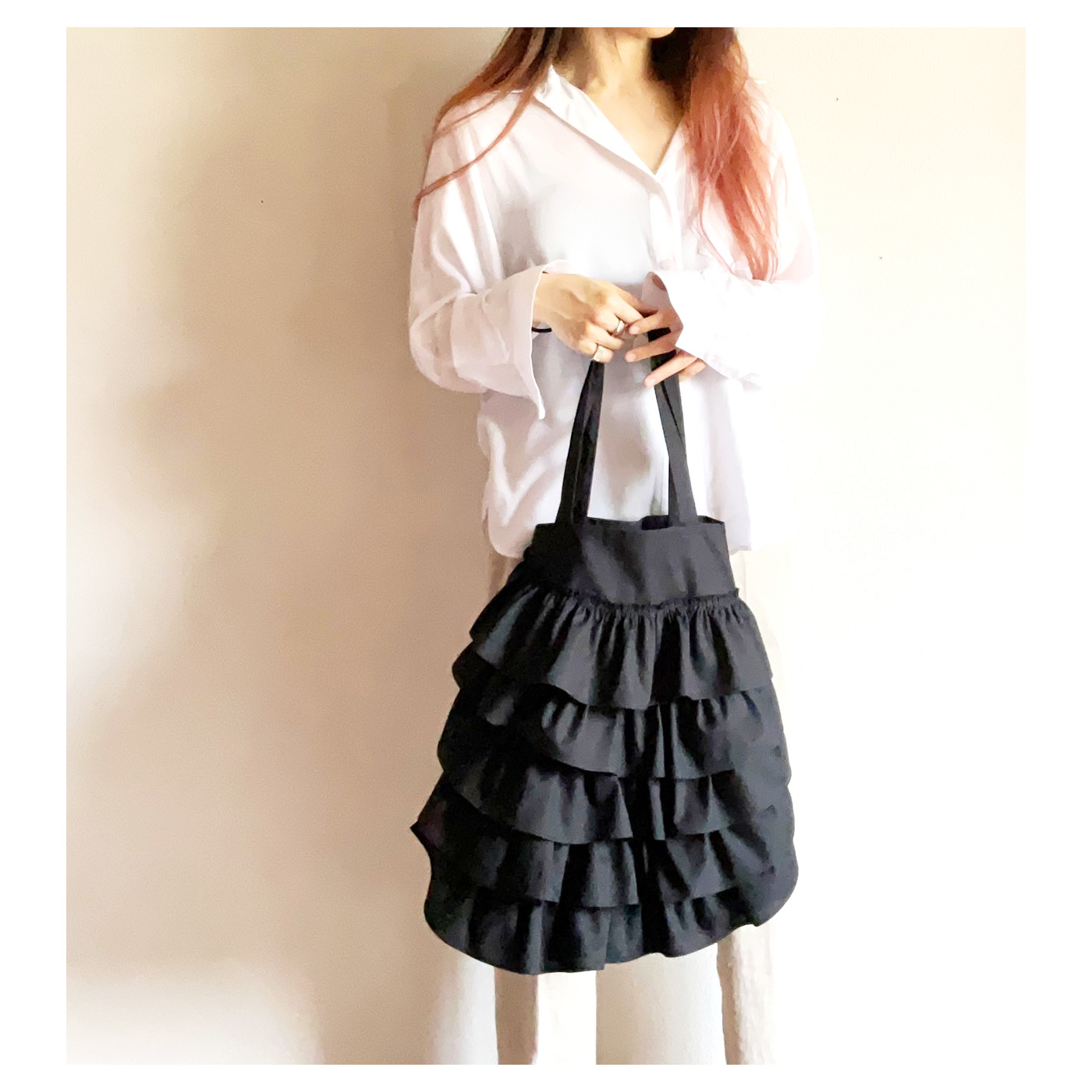 【大容量】big secret heart in the bag【刺繍色が選べる】