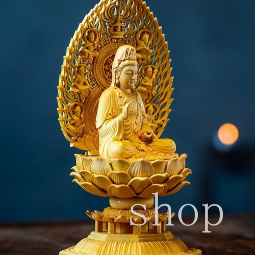 観音様 観音菩薩 木彫り 仏像 観世音菩薩 観自在菩薩 救世菩薩