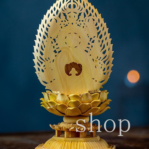 激安❗送料無料❗木彫り聖観世音菩薩/仏像/守本尊/魔除/仏教 Amazon｜木彫り 仏像 聖観音 観世音菩薩像 高級天然ツゲ木彫り