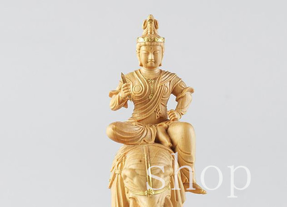 珍しいです貴重品！木彫り仏像 【帝釈天】/立像/木像/仏像/木製