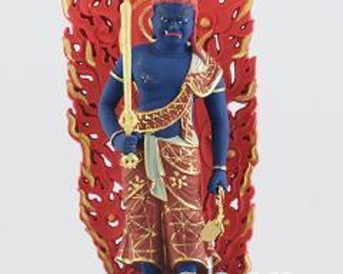 極上の木彫】不動明王 不動尊 極彩色 仏像・仏神・明王様・五大明王