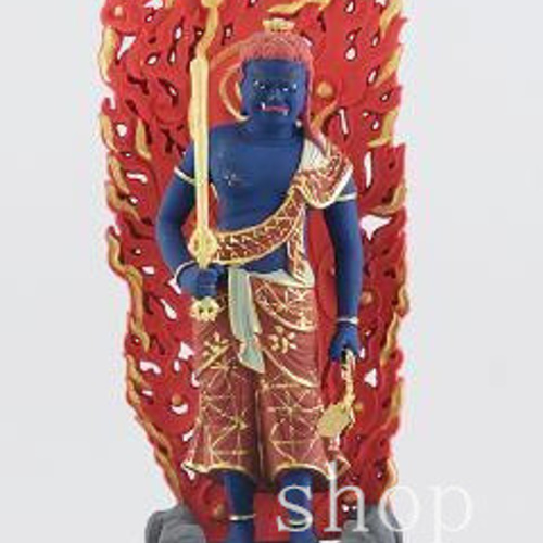 極上の木彫】不動明王 不動尊 極彩色 仏像・仏神・明王様・五大明王