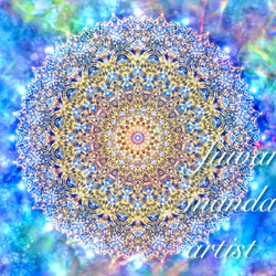 ピンクガネーシャ】“夢を叶えるサポート”曼荼羅アート 絵画 fuwari