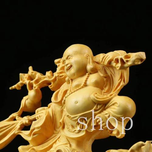 弥勒菩薩 木彫 仏像 彫刻 置物 12.5cm 仏像 弥勒 菩薩 木彫り ミニ 仏壇 仏箱 弥勒菩薩 小さい