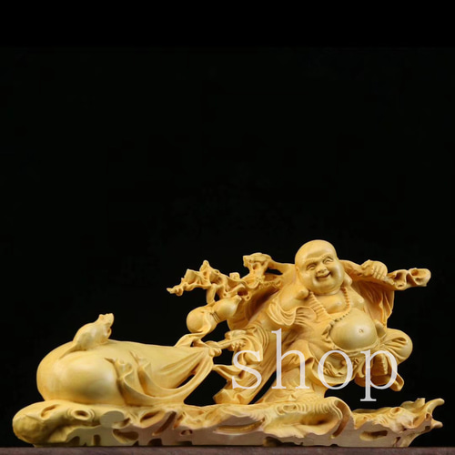 弥勒菩薩 木彫 仏像 彫刻 置物 12.5cm 仏像 弥勒 菩薩 木彫り ミニ 仏壇 仏箱 弥勒菩薩 小さい