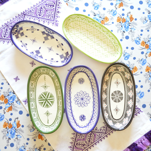 モロッコ フェズ購入 食器 4個セット モロッコ フェズ陶器｜ボウル