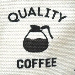 コーヒーが飲みたくなるランチバッグ＿Mサイズ　～生成り～【再販】　保冷バッグ＆クリップ付 7枚目の画像