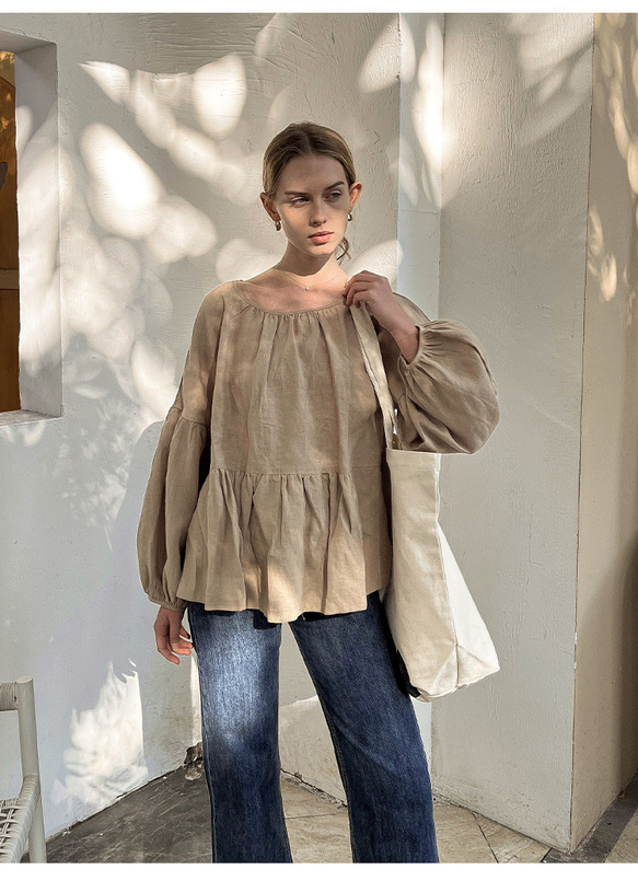 have a ball アンティークリネン ブラウス have a ball アンティーク