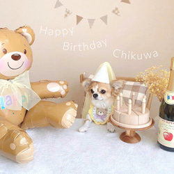 T001 【 Wooden Cake 】 木製ケーキ バースデーケーキ cake box付き　 4枚目の画像