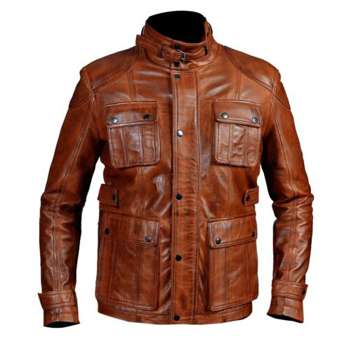 羊革・フロントポケット4つ付いた羊革ジャケット Sheep Leather 羊革・フロントポケット4つ付いた羊革ジャケット Sheep Leather