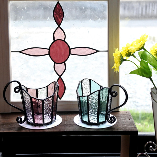 セットがお安い キャンプをオシャレに ステンドグラス紙コップホルダー