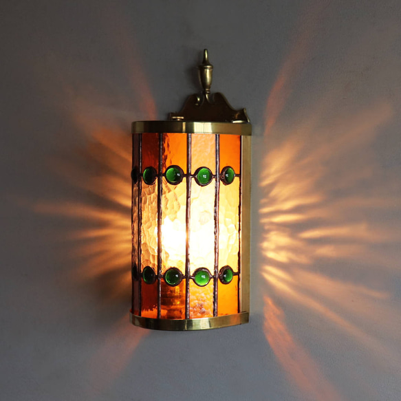 要電気工事・壁面直付け】USAヴィンテージリメイク照明｜ステンド  