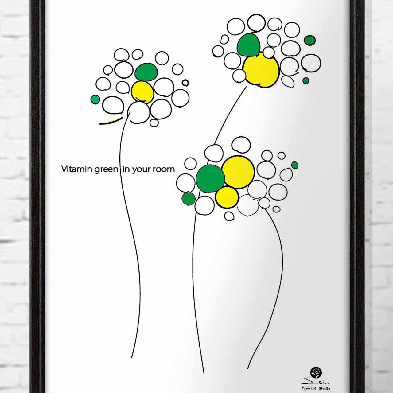 ビタミンカラーのお花をお部屋に　花　送料無料　ポスター　アート/seiで検索新着順　468