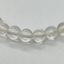 天然石素材　水晶　4ミリ玉　85cm 3枚目の画像